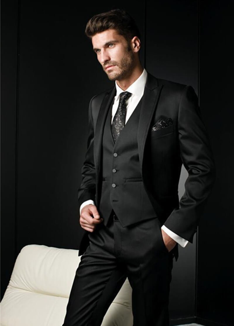 New-Arrival-2015-Black-Groom-Tuxedos-Suits-Groomsman-Bridegroom-Suits ...